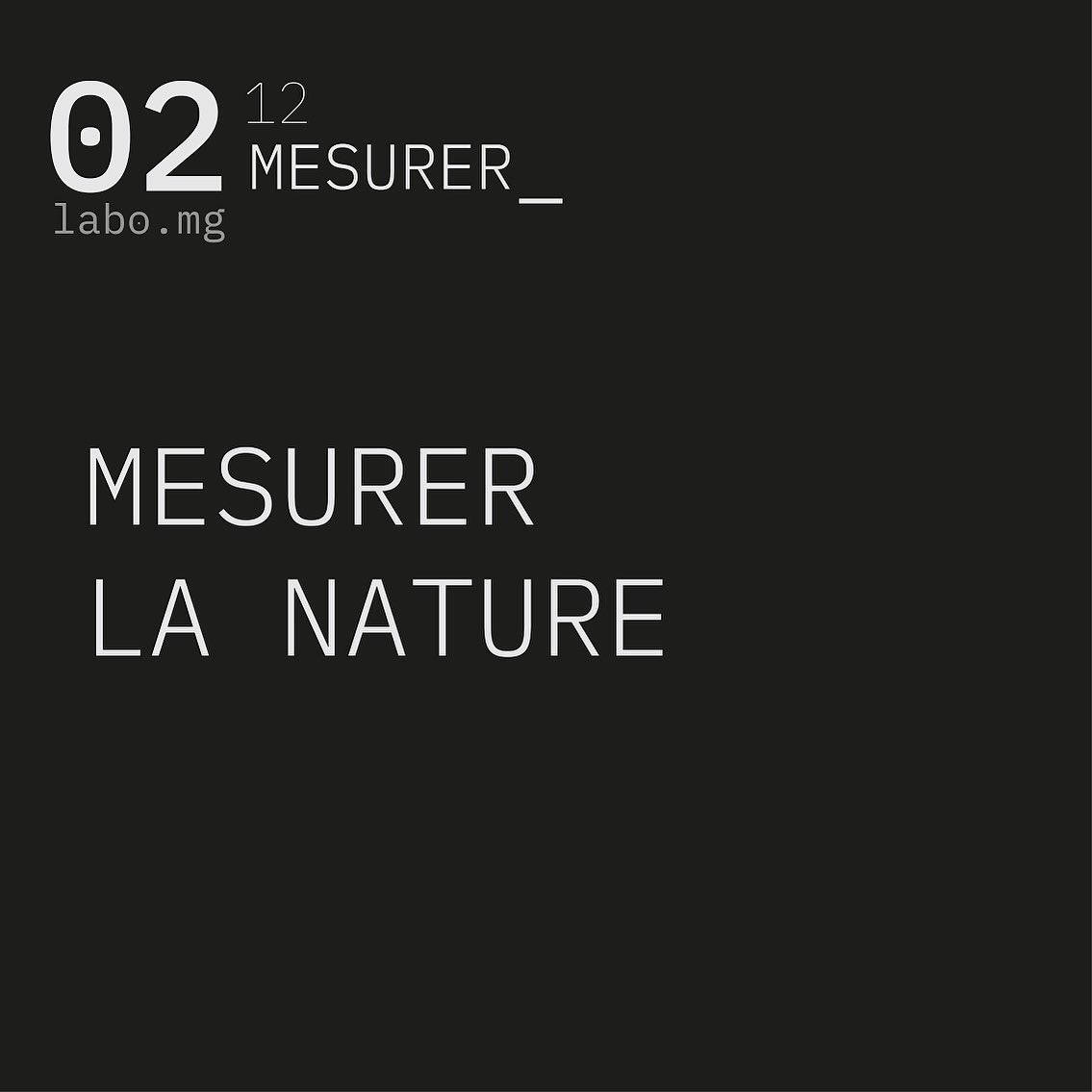 Mesurer la nature