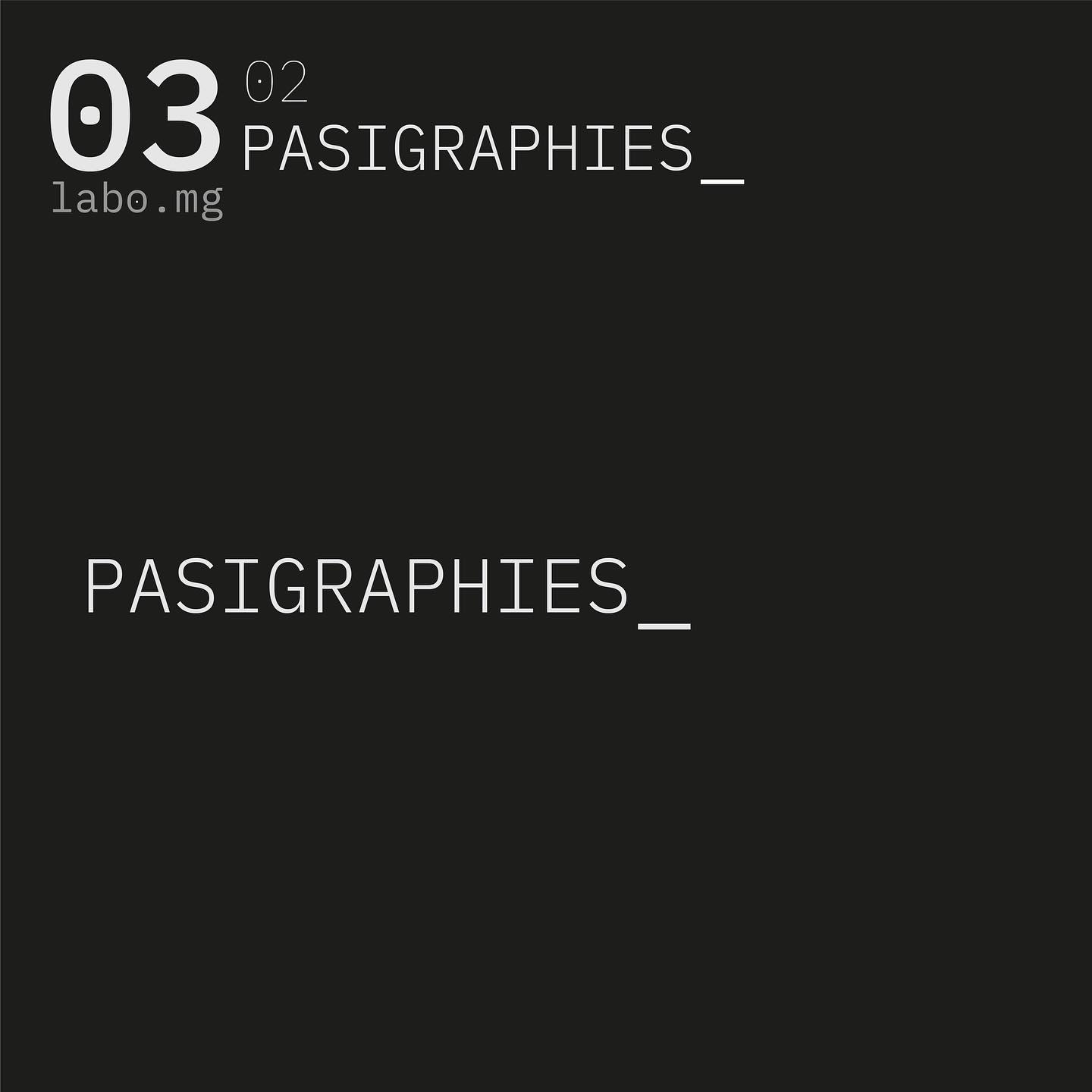 Pasigraphies