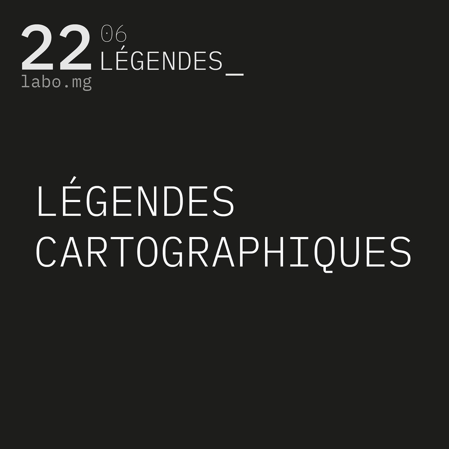 Légendes des cartes