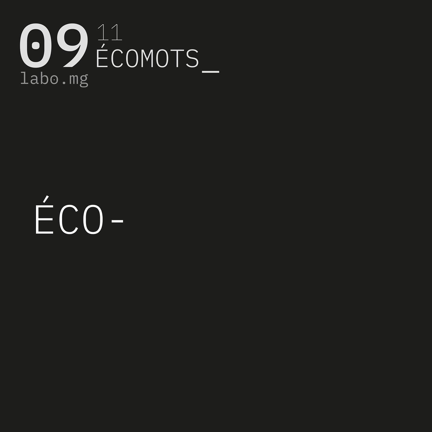 Vocabulaire de l'écologie